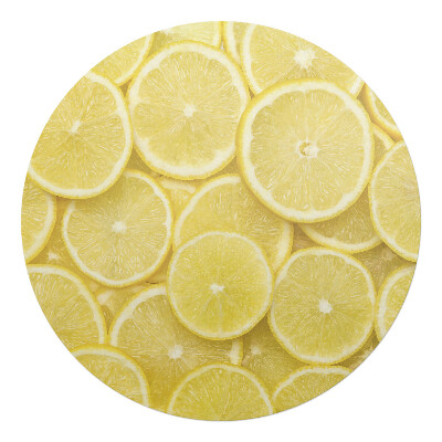 Mata na podłogę pod krzesło okrągła Plastry cytrusów