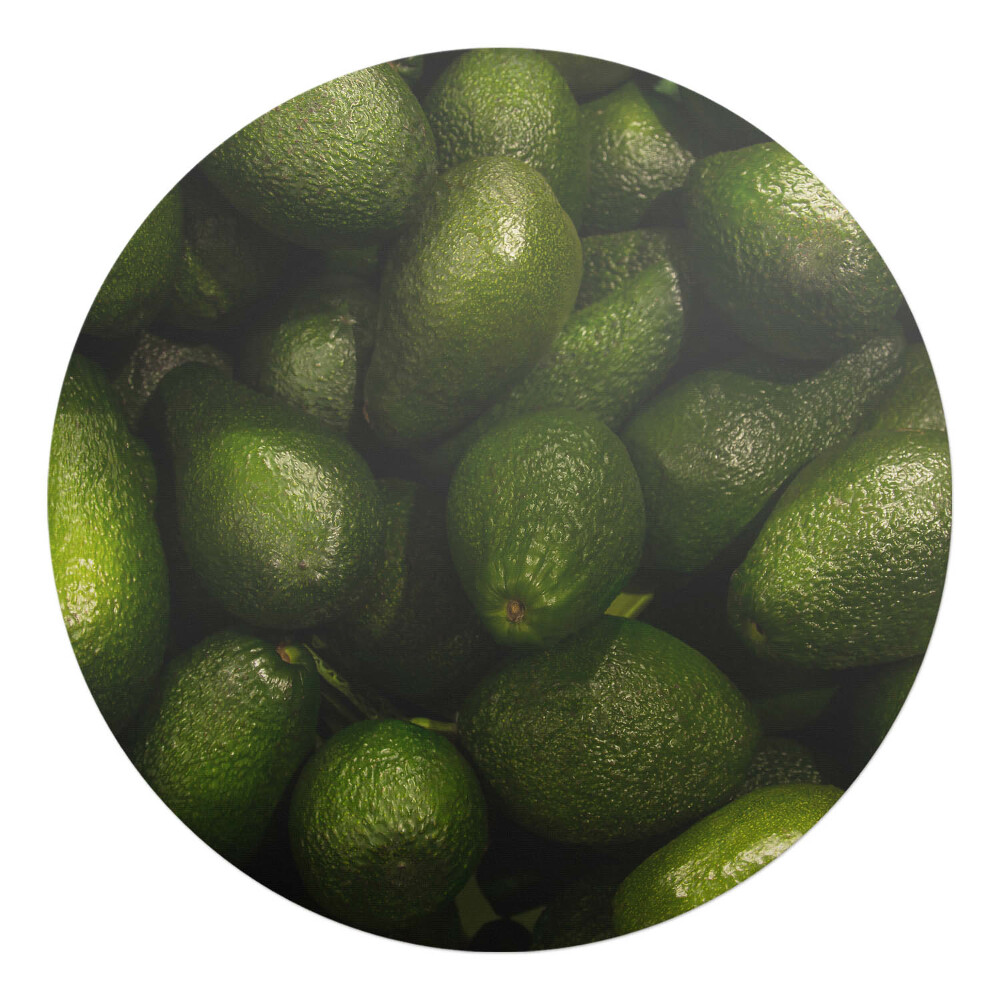 Podkładka pod krzesło obrotowe okrągła Stos awokado