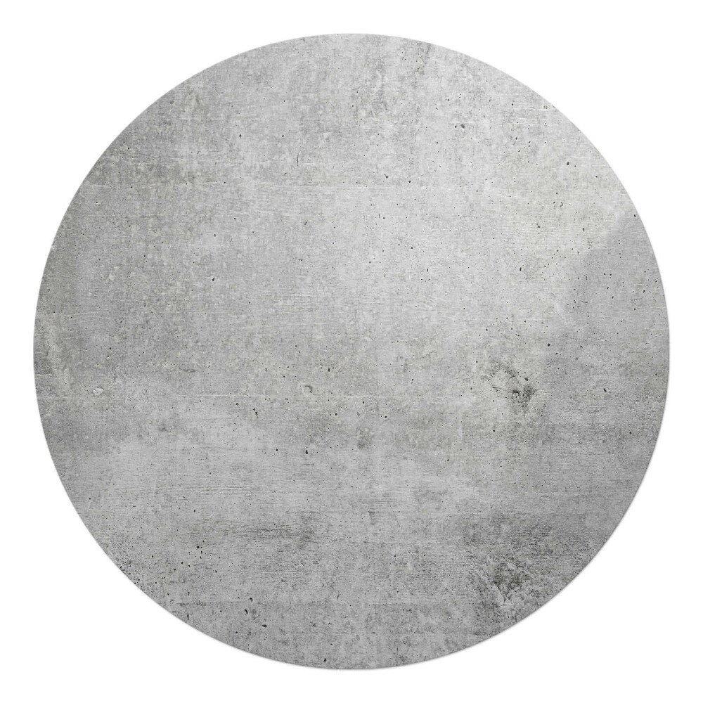 Mata pod krzesło okrągła Betonowa faktura