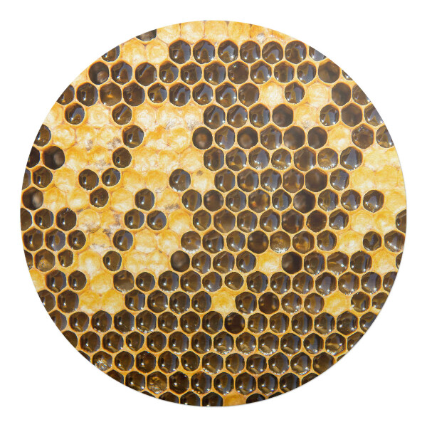 Podkładka pod krzesło obrotowe okrągła Plaster miodu pszczelego