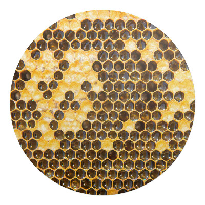 Podkładka pod krzesło obrotowe okrągła Plaster miodu pszczelego