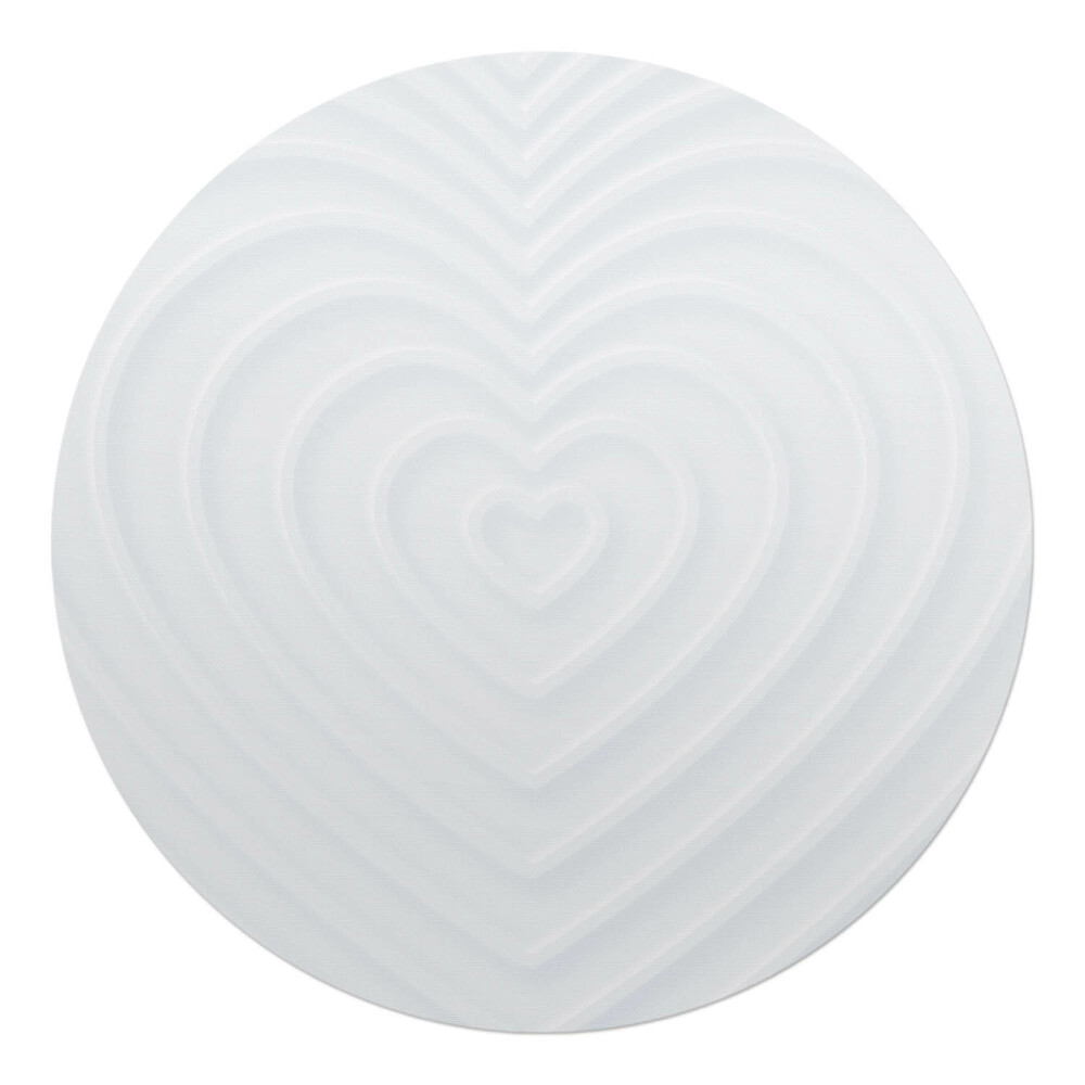 Podkładka pod krzesło obrotowe okrągła Serce w liniach