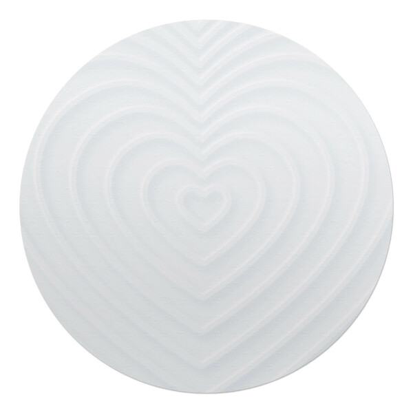 Podkładka pod krzesło obrotowe okrągła Serce w liniach