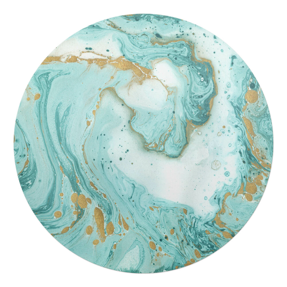 Podkładka pod krzesło obrotowe okrągła Marmurowe fale