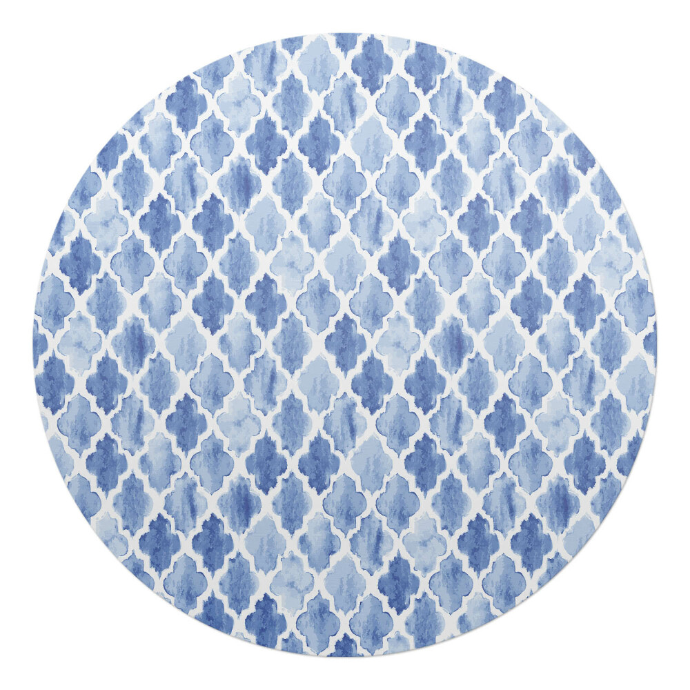 Mata na podłogę pod krzesło okrągła Marokański wzór