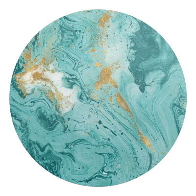 Podkładka pod krzesło obrotowe okrągła Marmurowe wiry