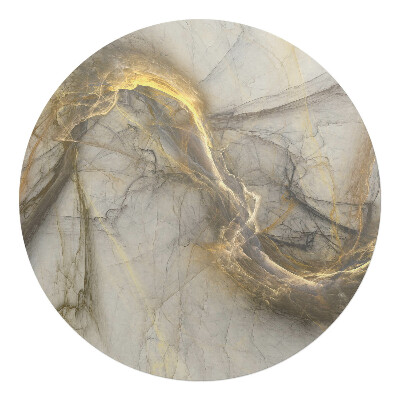 Mata pod fotel biurowy okrągła Eteryczne linie chaosu