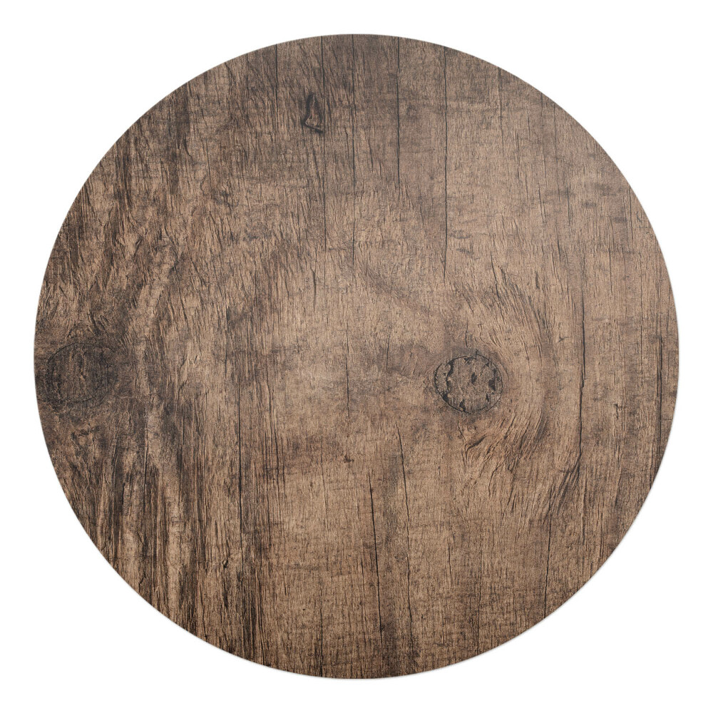 Mata na podłogę pod krzesło okrągła Drewniane słoje