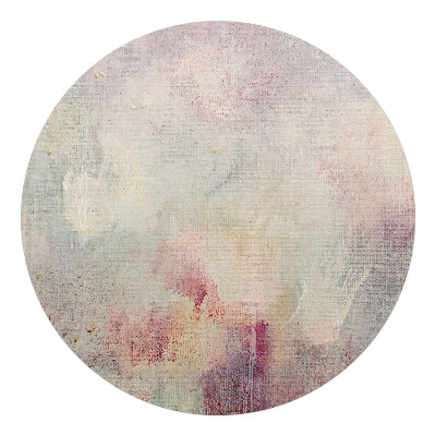 Podkładka pod krzesło okrągła Pastelowa abstrakcja