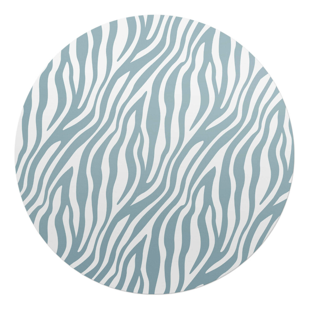 Podkładka pod krzesło okrągła Zebrze pasy