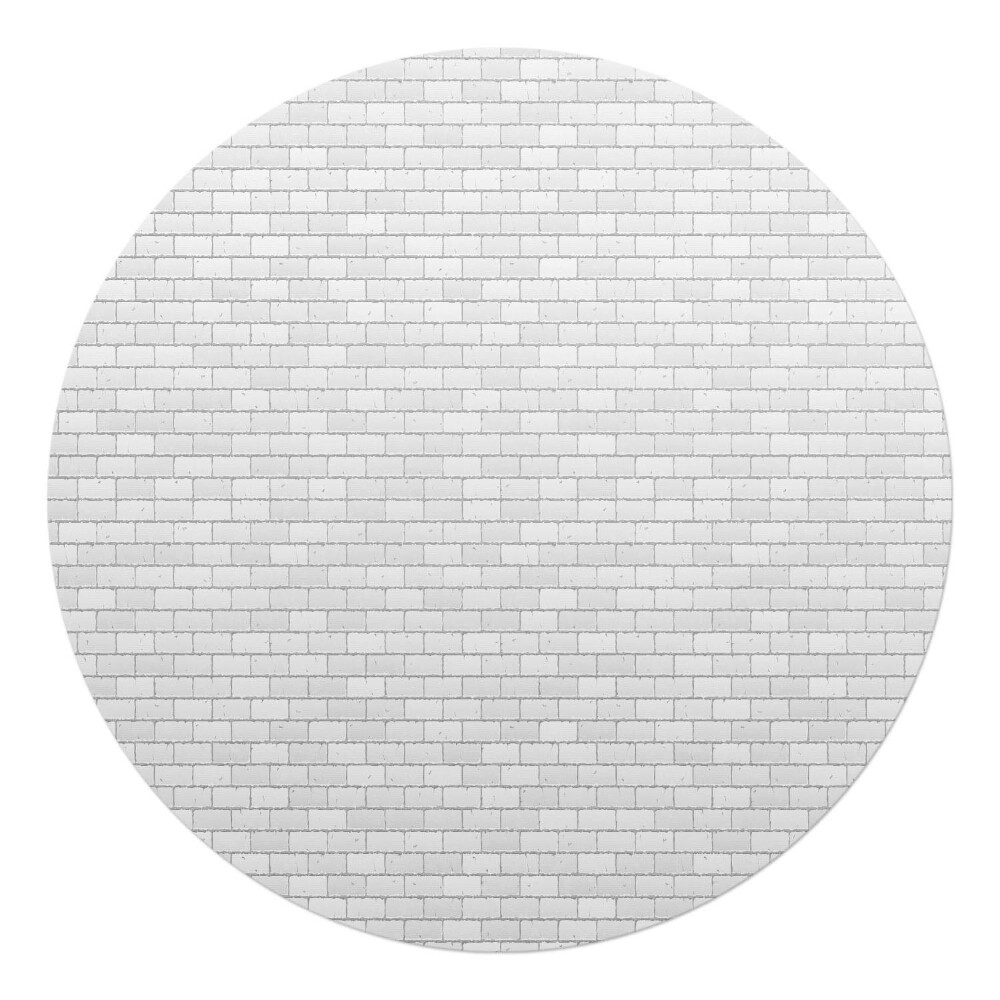 Podkładka pod krzesło okrągła Ceglana ściana retro