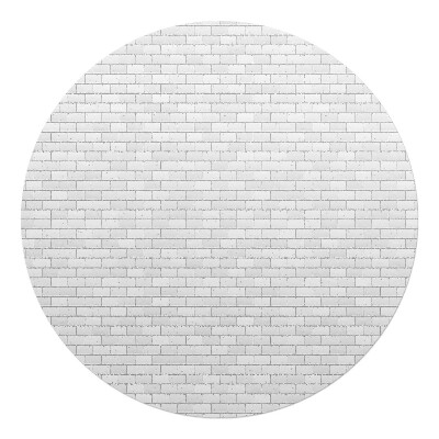 Podkładka pod krzesło okrągła Ceglana ściana retro