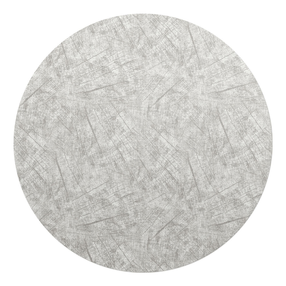 Mata pod krzesło okrągła Tekstura drewna