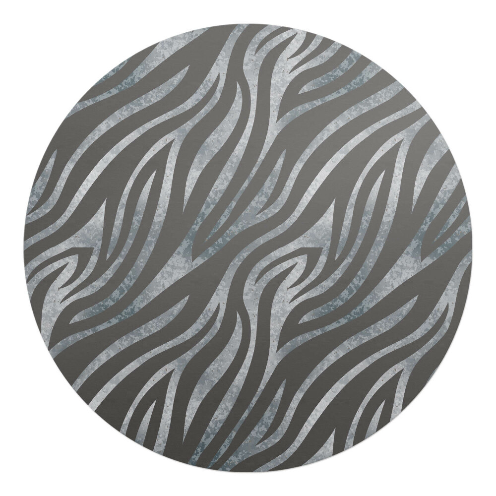 Mata pod fotel biurowy okrągła Abstrakcyjne linie