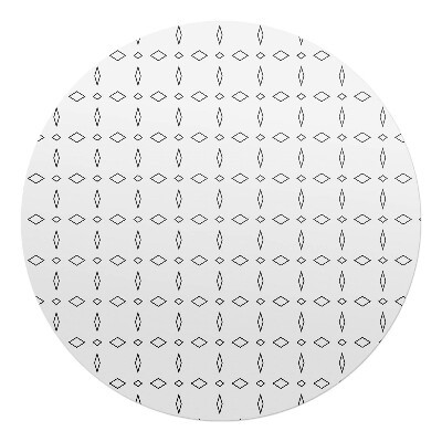 Mata pod krzesło okrągła Diamentowy wzór