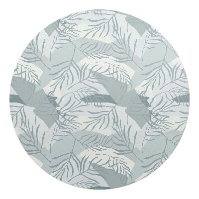 Podkładka pod krzesło obrotowe okrągła Liście w pastelach