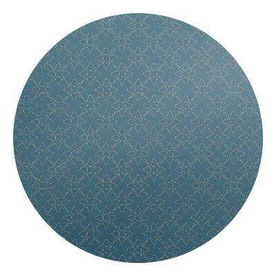 Mata pod fotel biurowy okrągła Geometryczny ornament