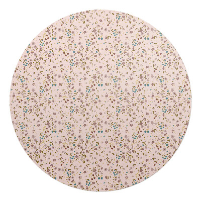 Podkładka pod krzesło okrągła Delikatne kwiaty