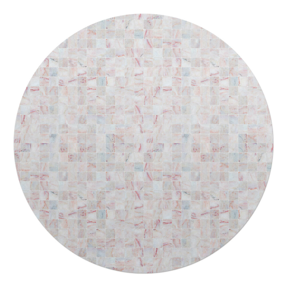 Podkładka pod krzesło okrągła Mozaika pastelowa