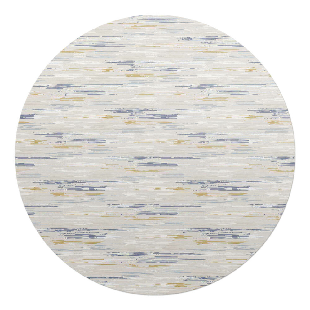 Podkładka pod krzesło okrągła Pastelowe poziome linie