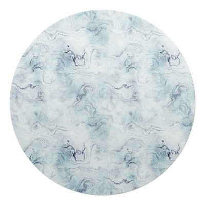 Mata na podłogę pod krzesło okrągła Marmurowa abstrakcja