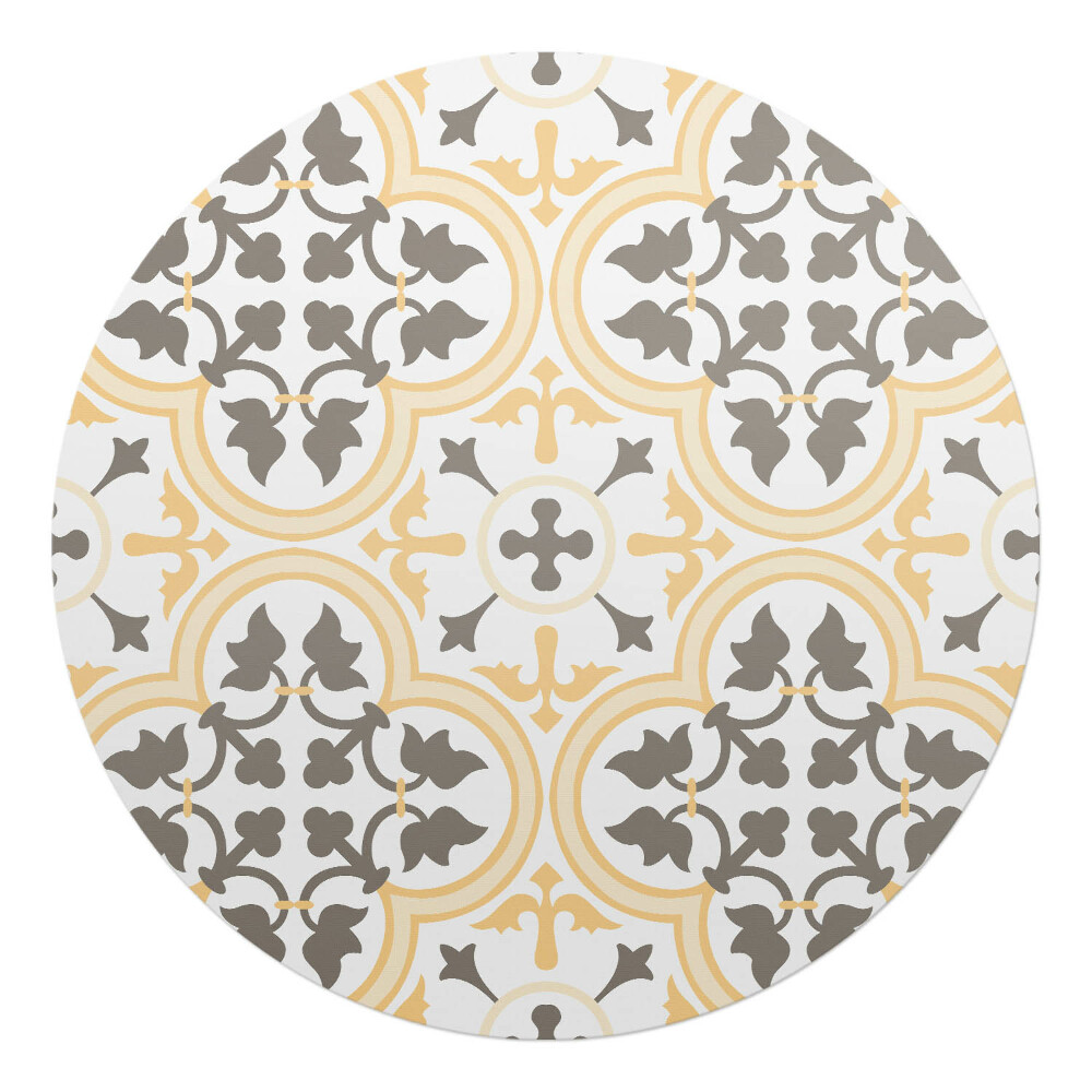 Podkładka pod krzesło okrągła Ornament roślinny