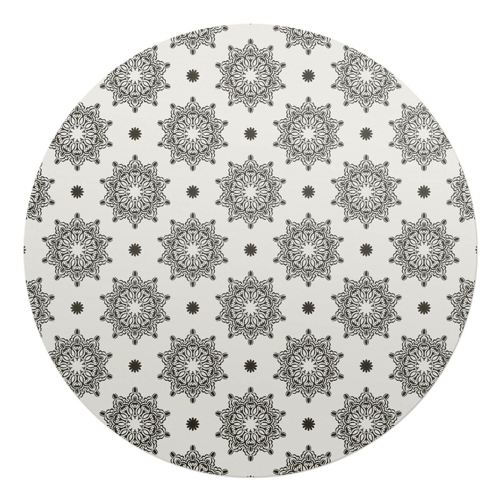 Podkładka pod krzesło okrągła Symetryczne mandale