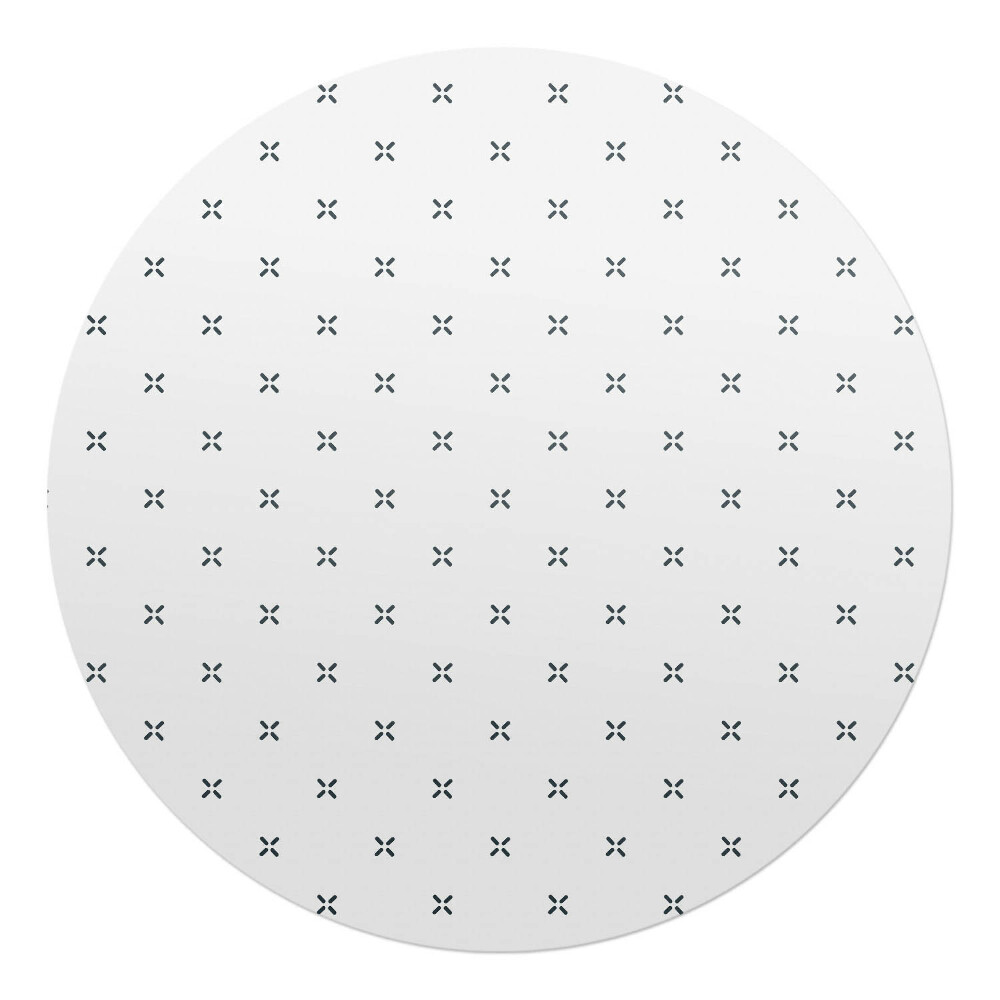 Podkładka pod krzesło obrotowe okrągła Kropki w kratkę