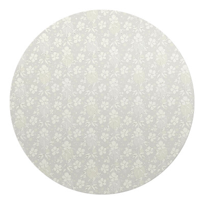 Podkładka pod krzesło okrągła Kwiatowy wzór retro