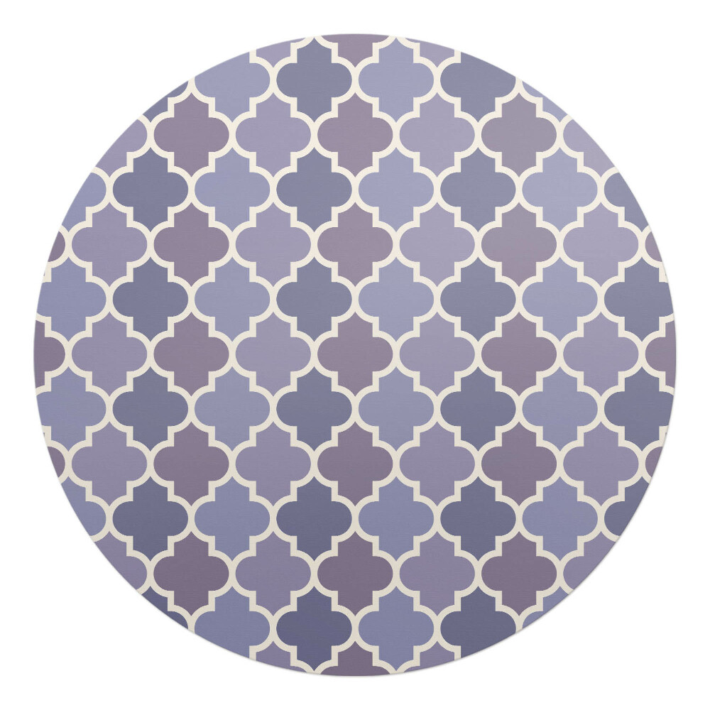 Mata pod krzesło okrągła Marokańska koniczyna