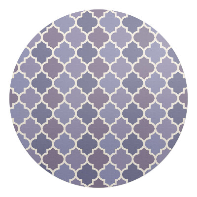 Mata pod krzesło okrągła Marokańska koniczyna