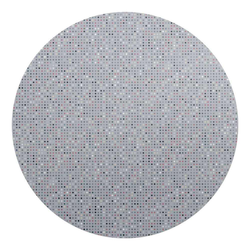 Podkładka pod krzesło okrągła Kropki mozaika