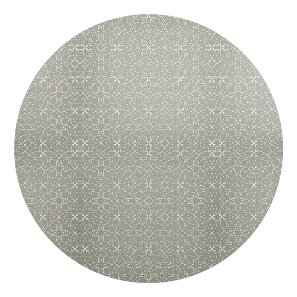 Mata pod krzesło okrągła Geometryczny ornament