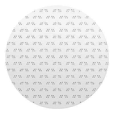 Podkładka pod krzesło obrotowe okrągła Symetryczne kropki