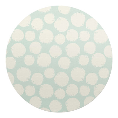 Mata na podłogę pod krzesło okrągła Pastelowe kropki