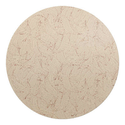 Podkładka pod krzesło obrotowe okrągła Faliste linie abstrakcji