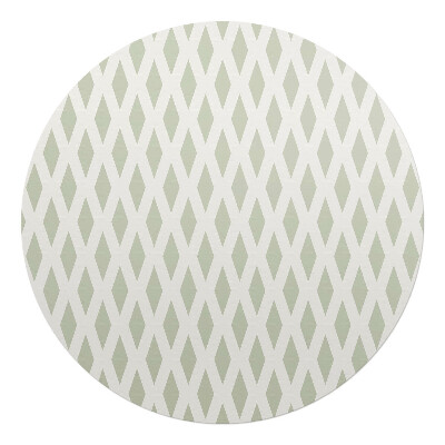 Mata na podłogę pod krzesło okrągła Diamentowy wzór retro