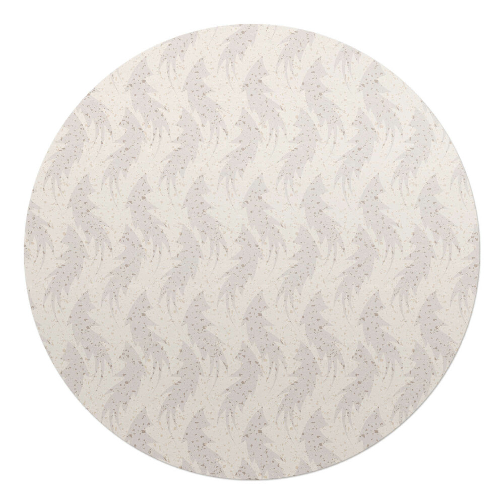 Podkładka pod krzesło obrotowe okrągła Delikatne liście