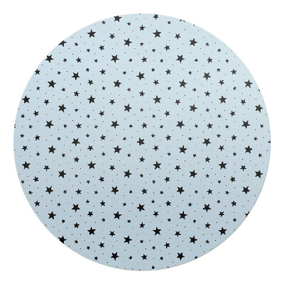 Podkładka pod krzesło obrotowe okrągła Gwiazdki na tle