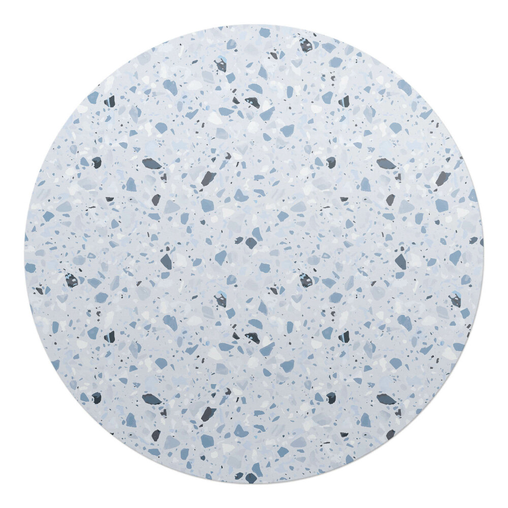 Mata pod krzesło okrągła Mozaika terrazzo