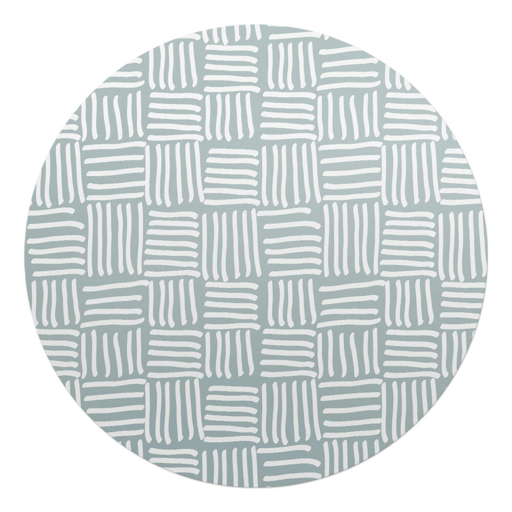 Podkładka pod krzesło okrągła Geometryczny wzór linii