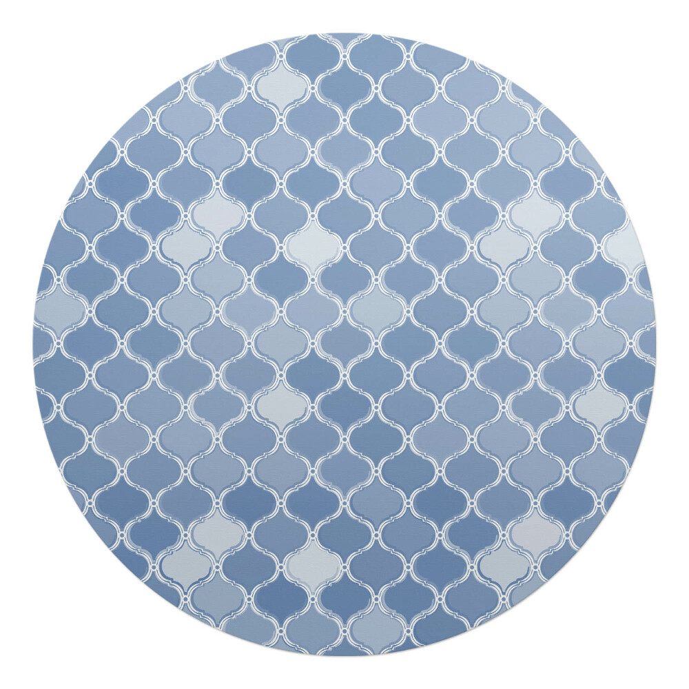 Podkładka pod krzesło obrotowe okrągła Geometryczny wzór
