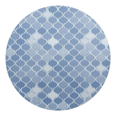 Podkładka pod krzesło obrotowe okrągła Geometryczny wzór
