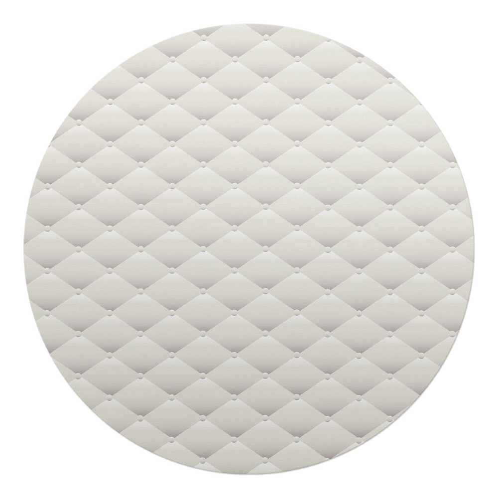 Podkładka pod krzesło okrągła Pikowany wzór elegancki