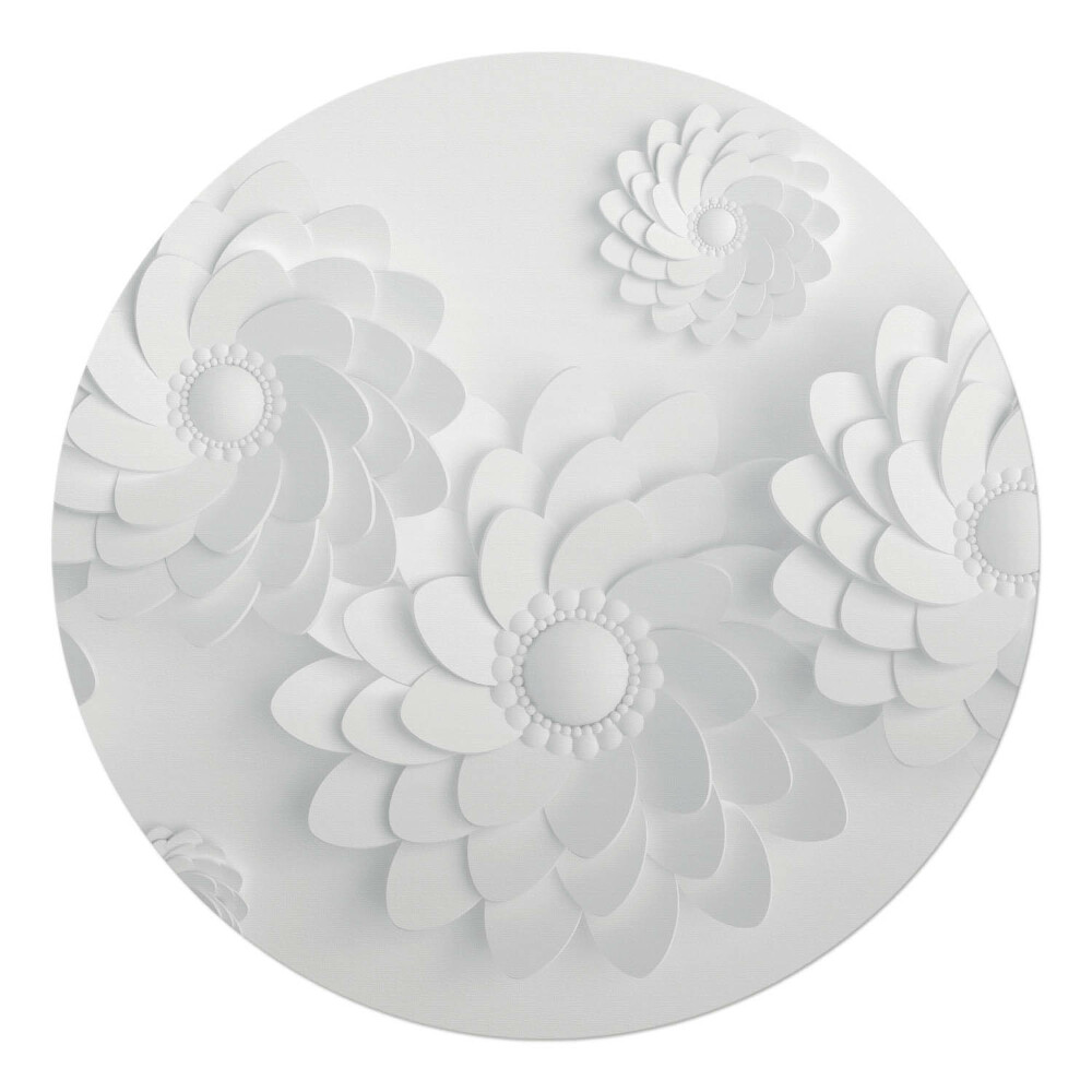 Podkładka pod krzesło okrągła Kwiatowe spirale