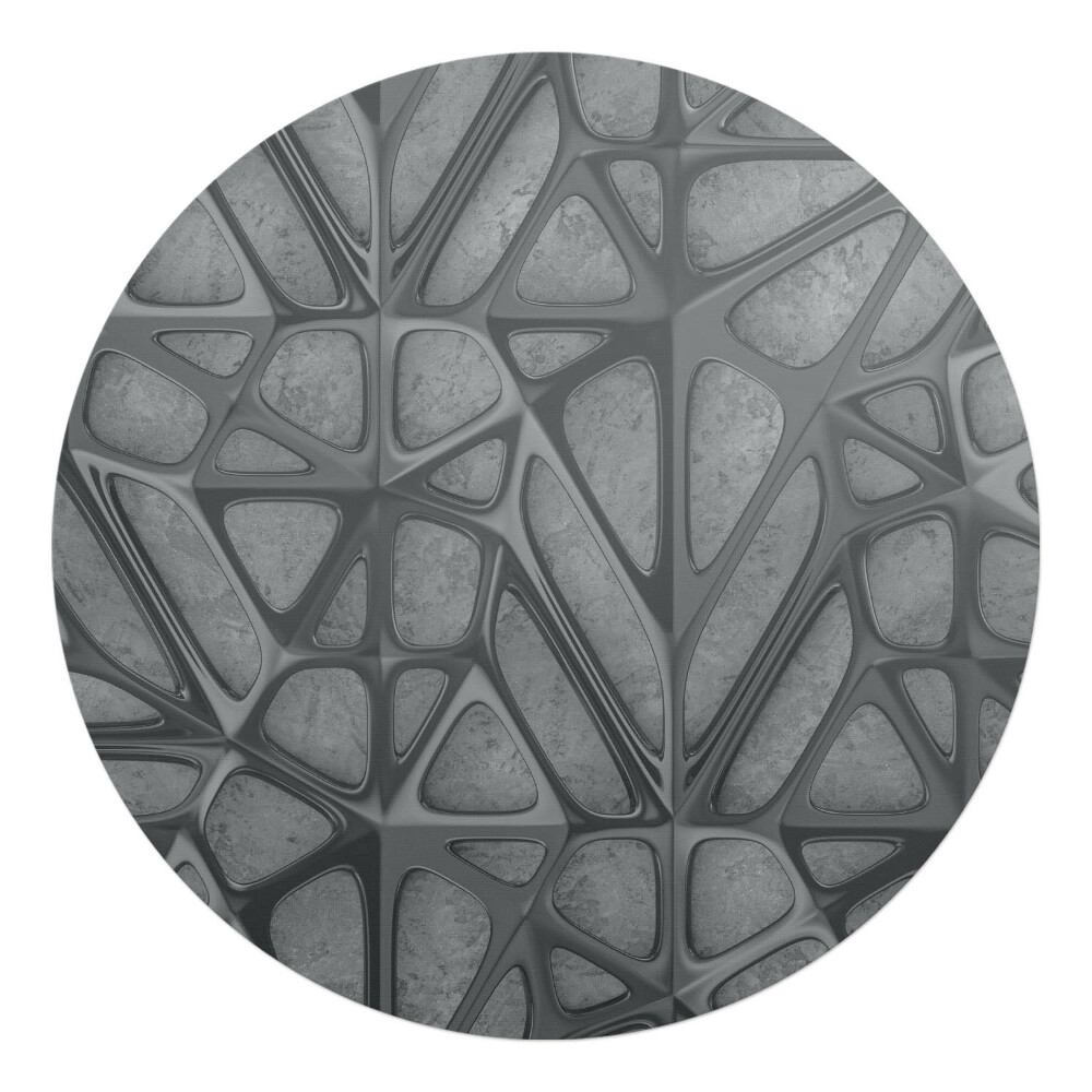 Mata pod krzesło okrągła Organiczna siatka