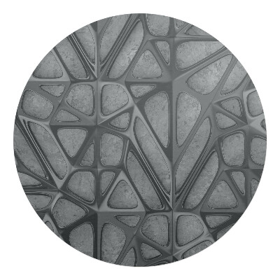 Mata pod krzesło okrągła Organiczna siatka