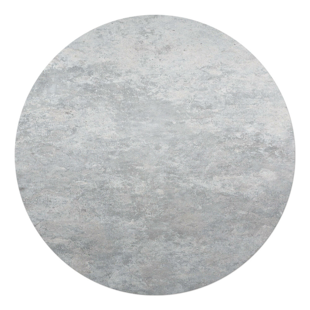 Mata na podłogę pod krzesło okrągła Betonowa tekstura