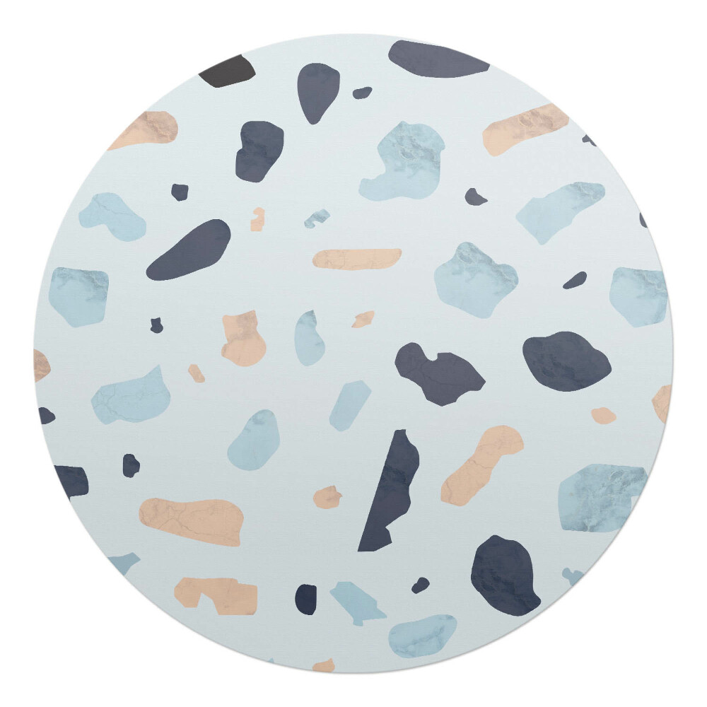 Mata pod fotel biurowy okrągła Abstrakcyjne plamy