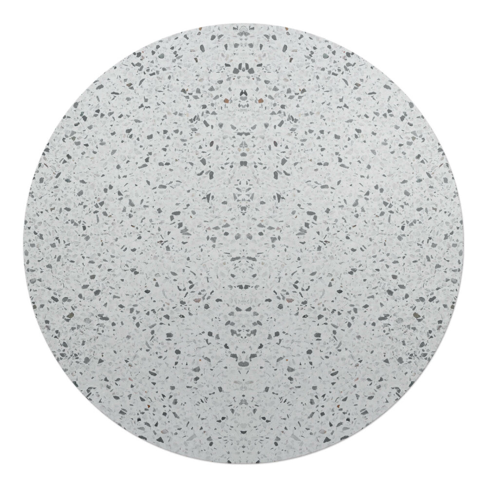 Podkładka pod krzesło obrotowe okrągła Terrazzo symetria